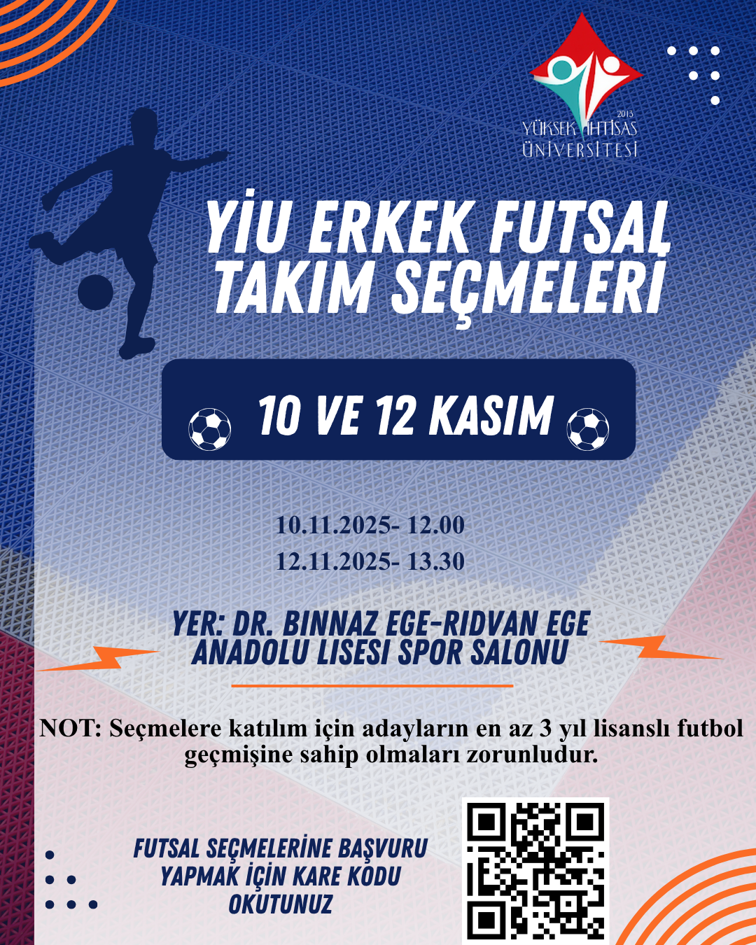 YİU FUTSAL SEÇİMLERİ