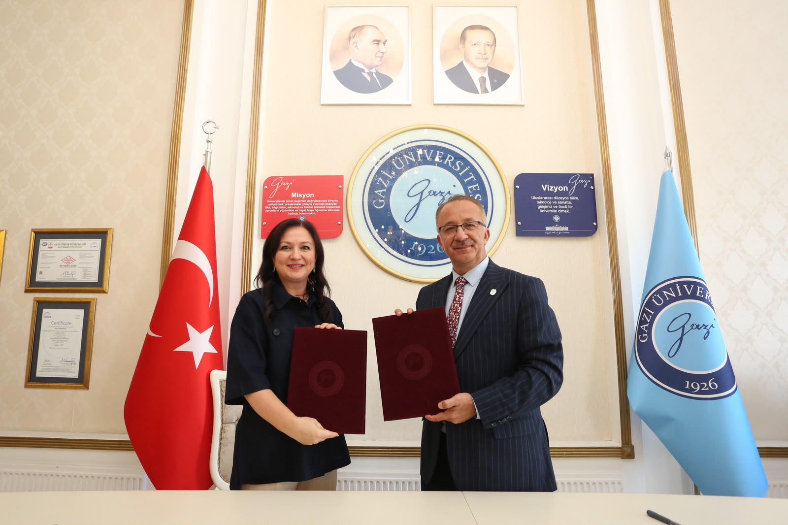 Yüksek İhtisas Üniversitesi ile Gazi Üniversitesi Arasında İş Birliği Protokolü İmzalandı.