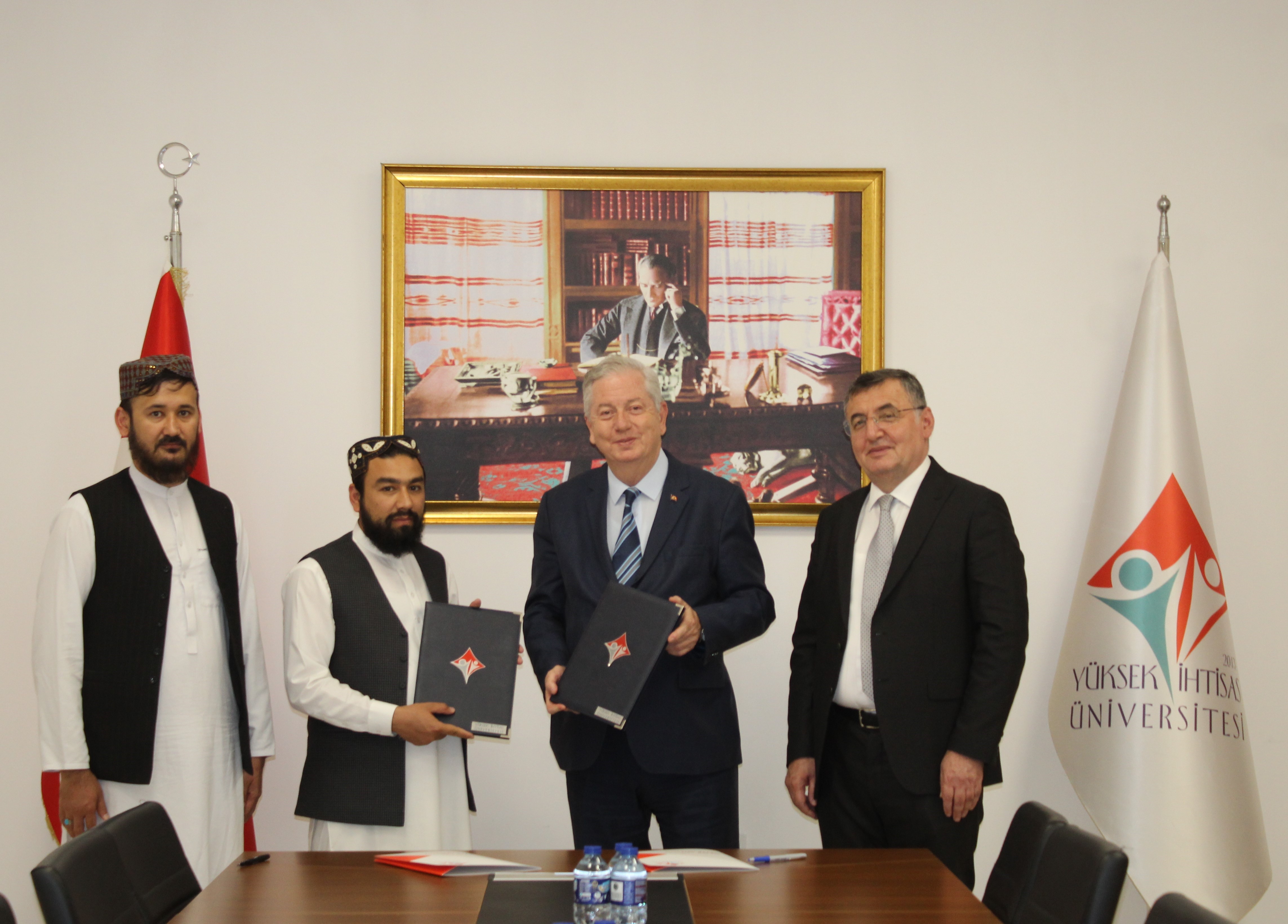 Üniversitemiz ile Afganistan İslam Emirliğinin Ankara Büyükelçiliği Arasında Uluslararası İş Birliği Protokolü İmzalandı