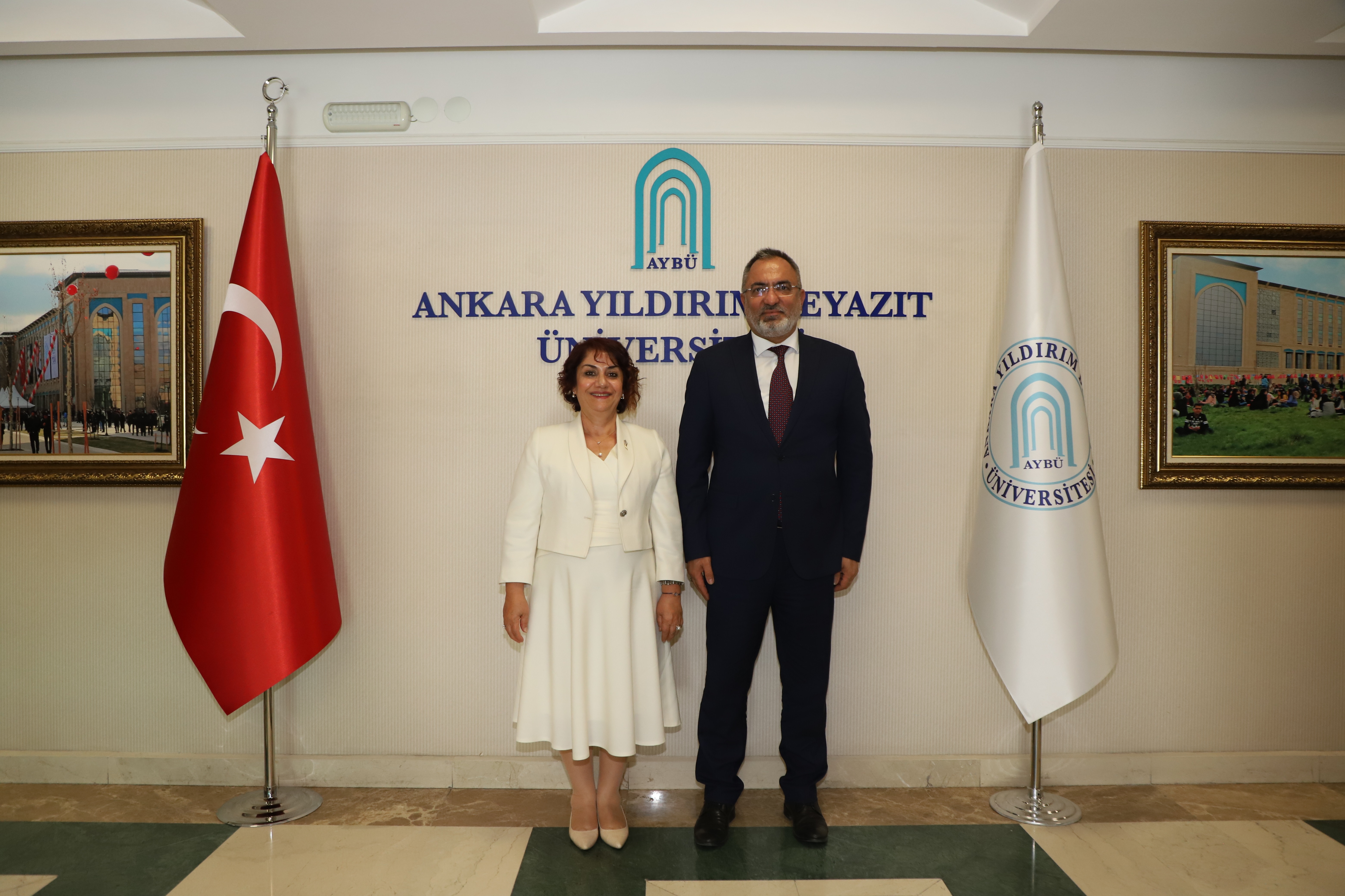 Rektörümüz Ankara Yıldırım Beyazıt Üniversitesi Rektörünü Ziyaret Etti