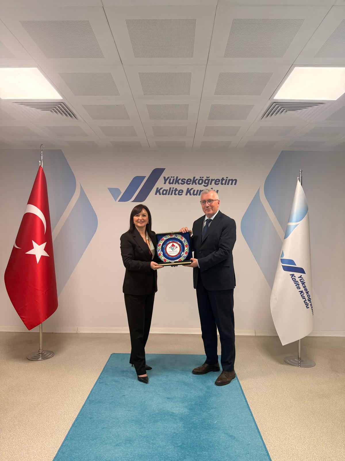 Rektörümüz Prof. Dr. Şebnem KAVAKLI’ dan YÖKAK Başkanı Prof. Dr. Ümit KOCABIÇAK’a Ziyaret.