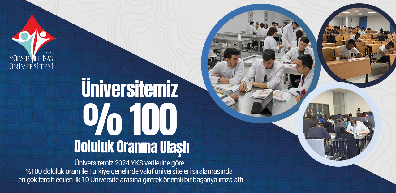 Üniversitemiz Yüzde 100 Doluluk Oranına Ulaştı